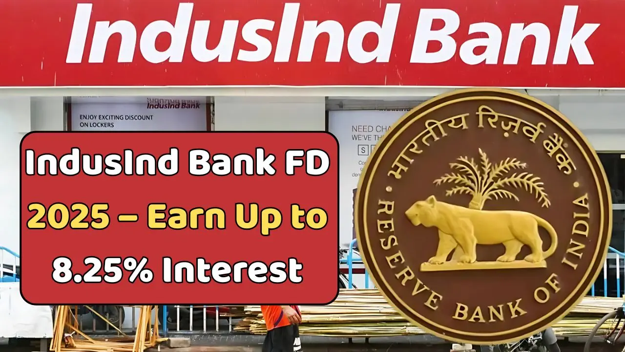 IndusInd Bank FD 2025 – Earn Up to 8.25 Interest